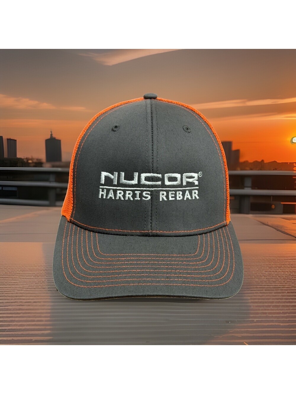 Nucor Harris Rebar Concrete Reinforcing Steel Bars Civil Engineer Baseball Cap
